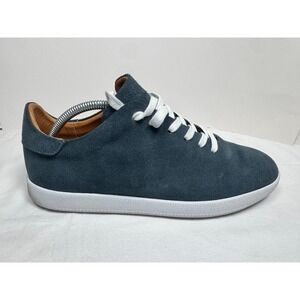 Beckett Simonon Geller Men's Sneakers 9.5 Blue Suede Lace Up Trainers Shoes